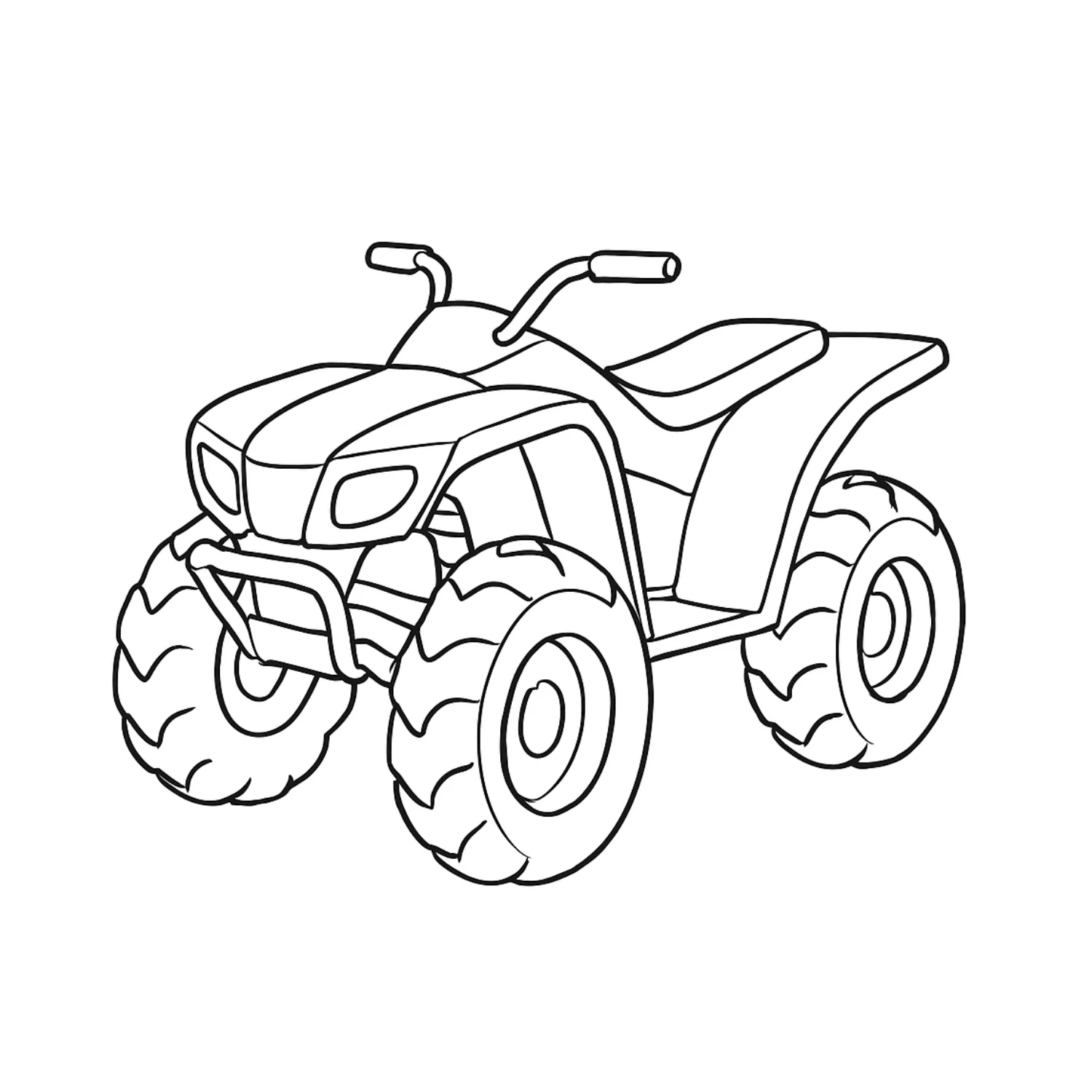 ATV coloring page - free printable atv coloring sheet for kids and adults to download and print