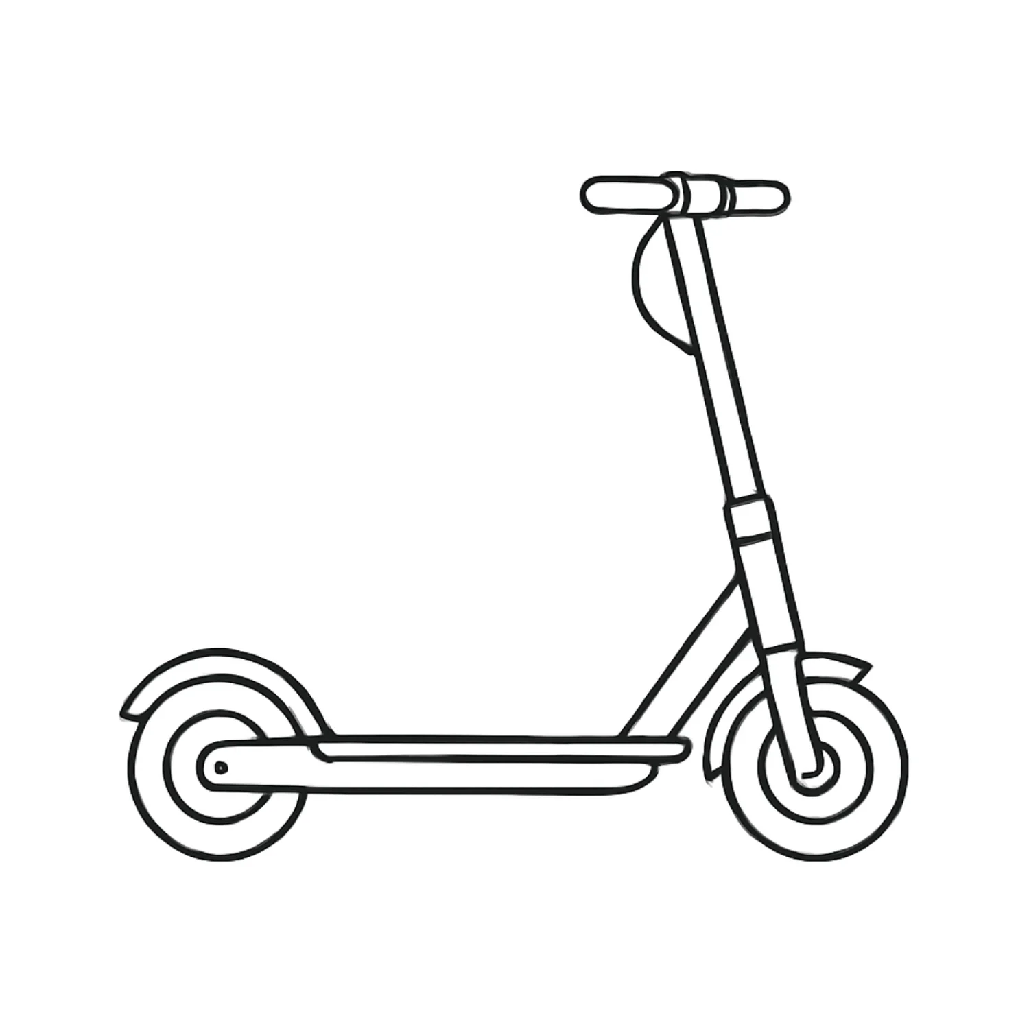 Electric Scooter coloring page