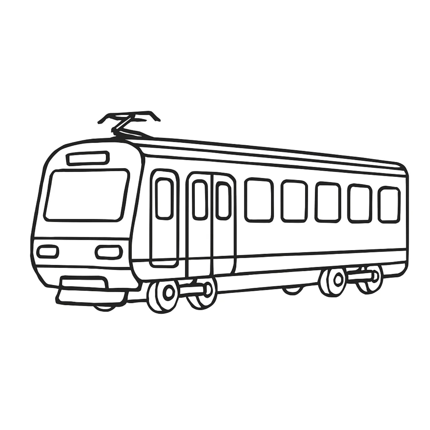 Subway coloring page