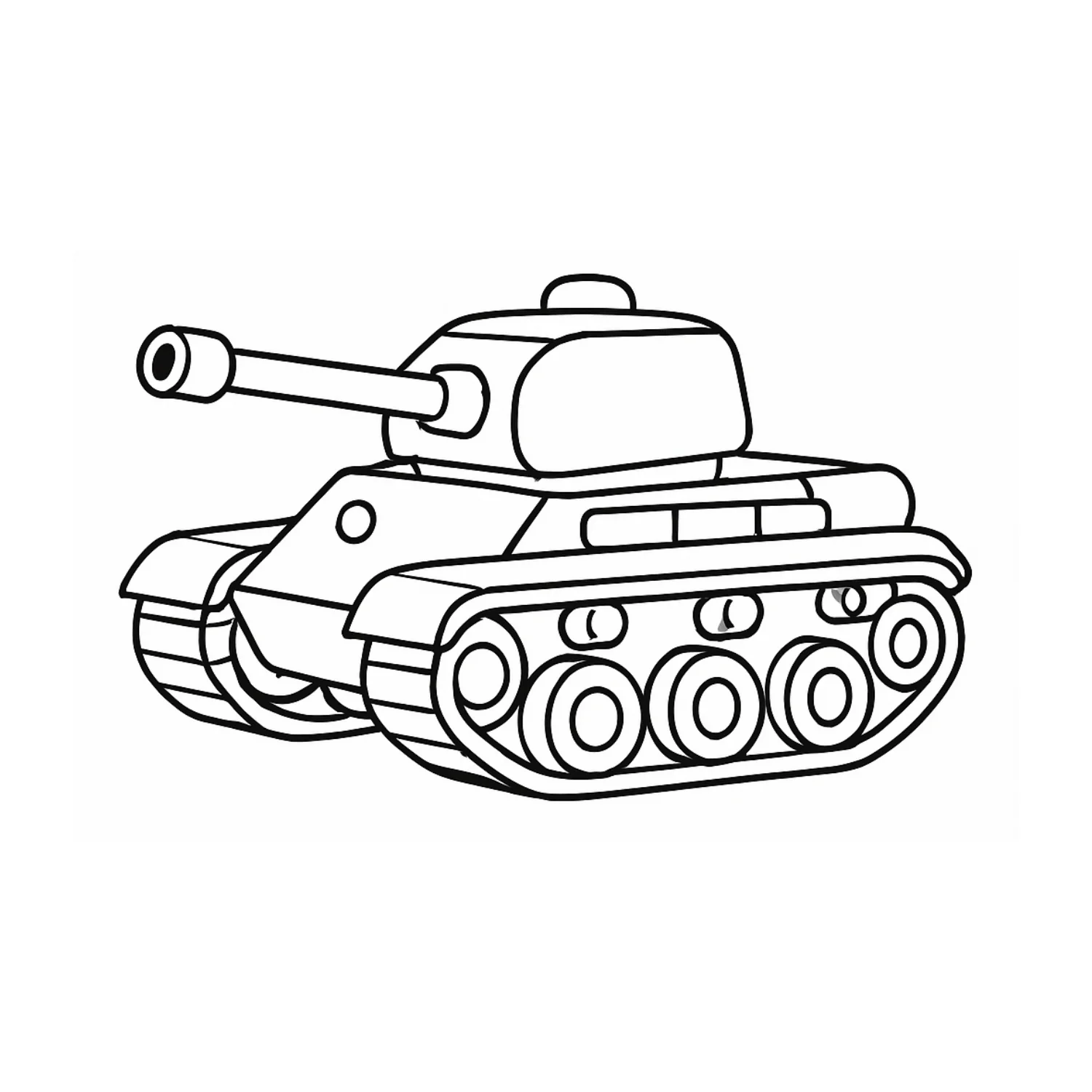 Tank coloring page