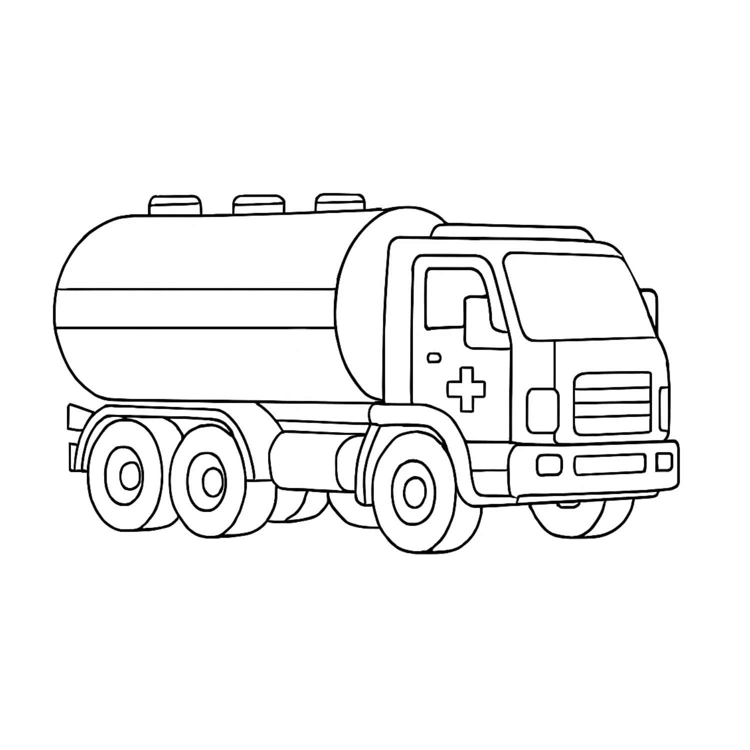 Tanker Truck coloring page